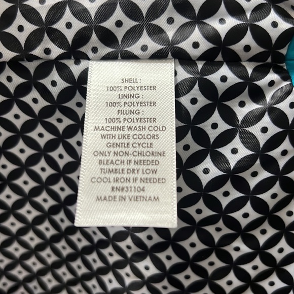 Crown & Ivy Turquoise vest Womens L - Picture 5 of 5